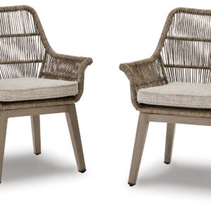 Beach Front - Arm Chair With Cushion (Set of 2) - Beige