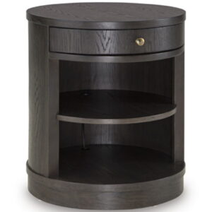 Leighmour - Accent Table - Dark Brown