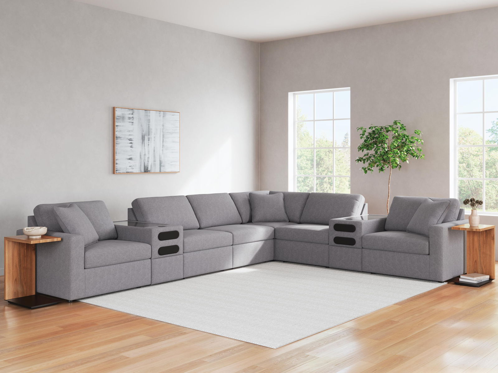 Modmax - L-Shaped Sectional - Granite - Image 16