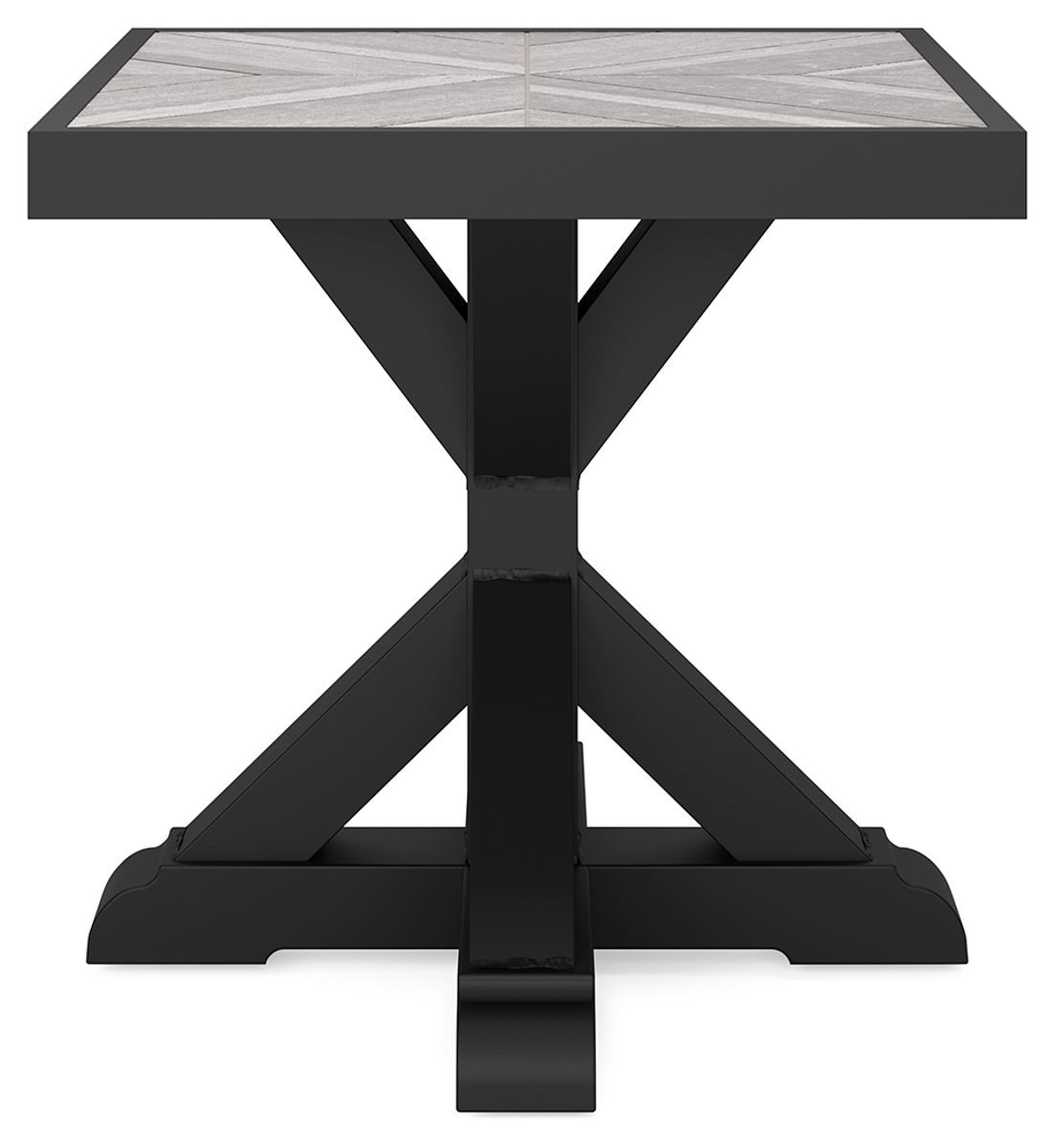 Beachcroft - Square End Table - Black / Light Gray - Image 7