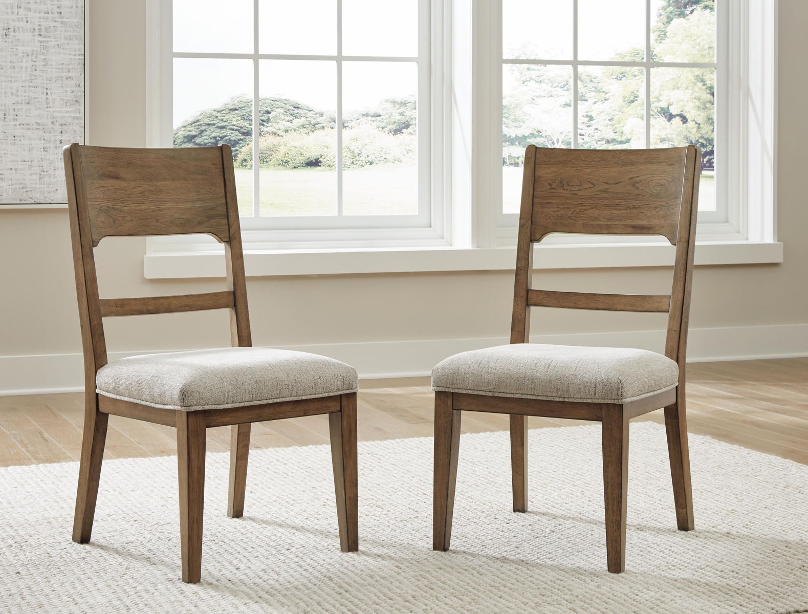 Cabalynn - Dining Uph Side Chair (Set of 2) - Oatmeal / Light Brown - Image 12