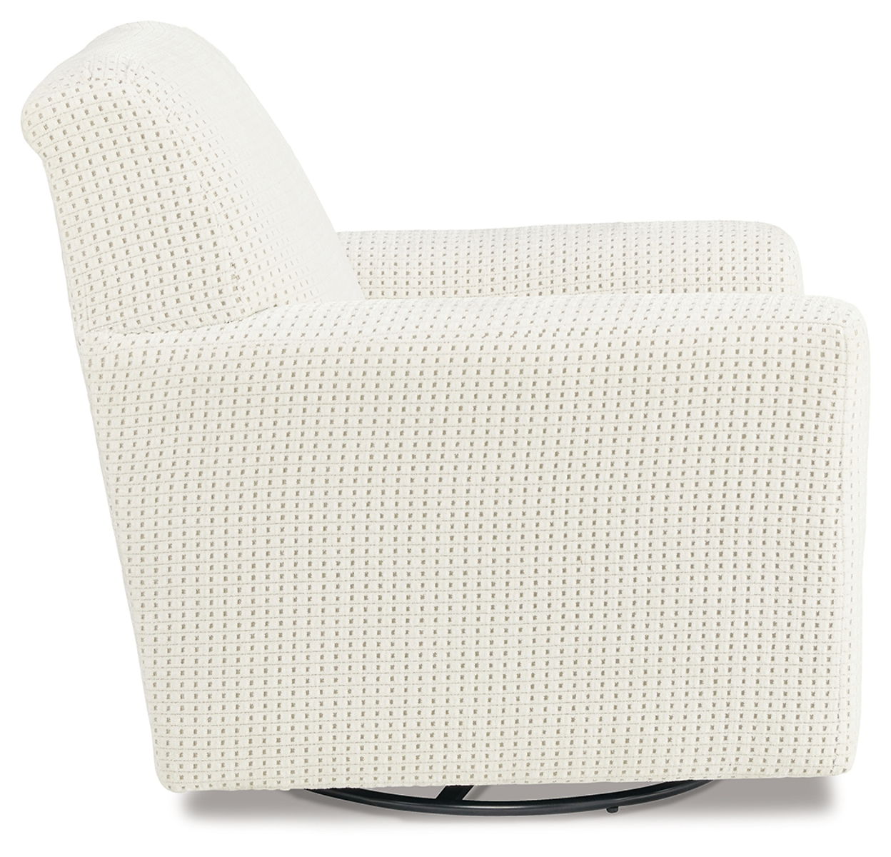 Herstow - Swivel Glider Accent Chair - Ivory - Image 5