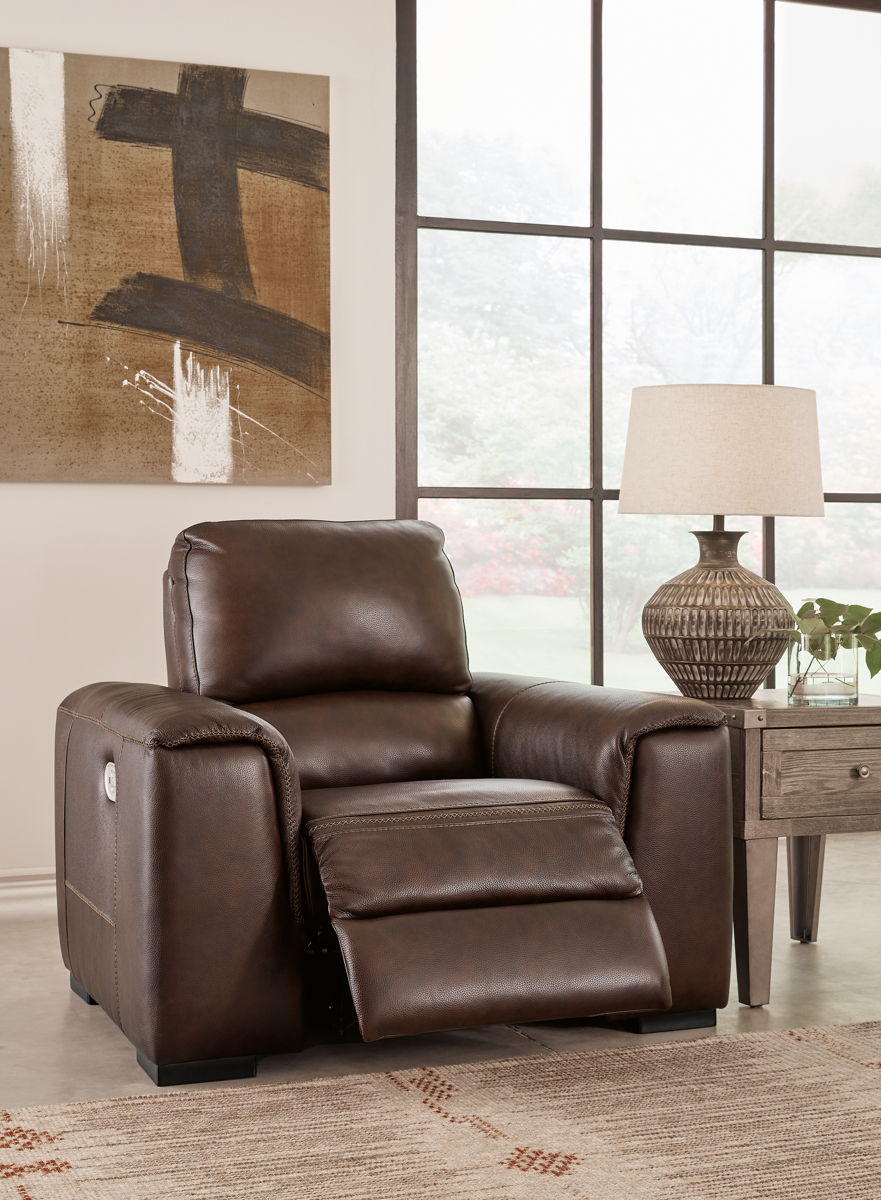 Alessandro - PWR Recliner/Adj Headrest - Walnut - Image 7
