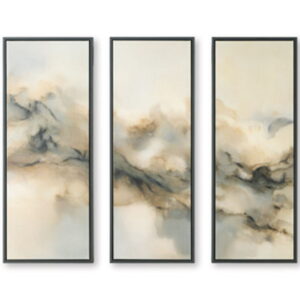 Larrondale - Wall Art Set (Set of 3) - Black / Gray / Brown