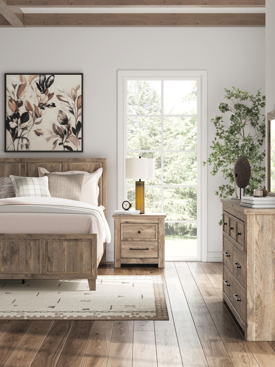 Rusticott - Two Drawer Night Stand - Brown - Image 11