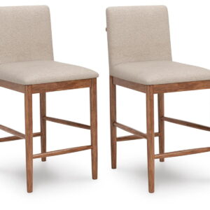 Isanti - Upholstered Barstool (Set of 2) - Light Brown