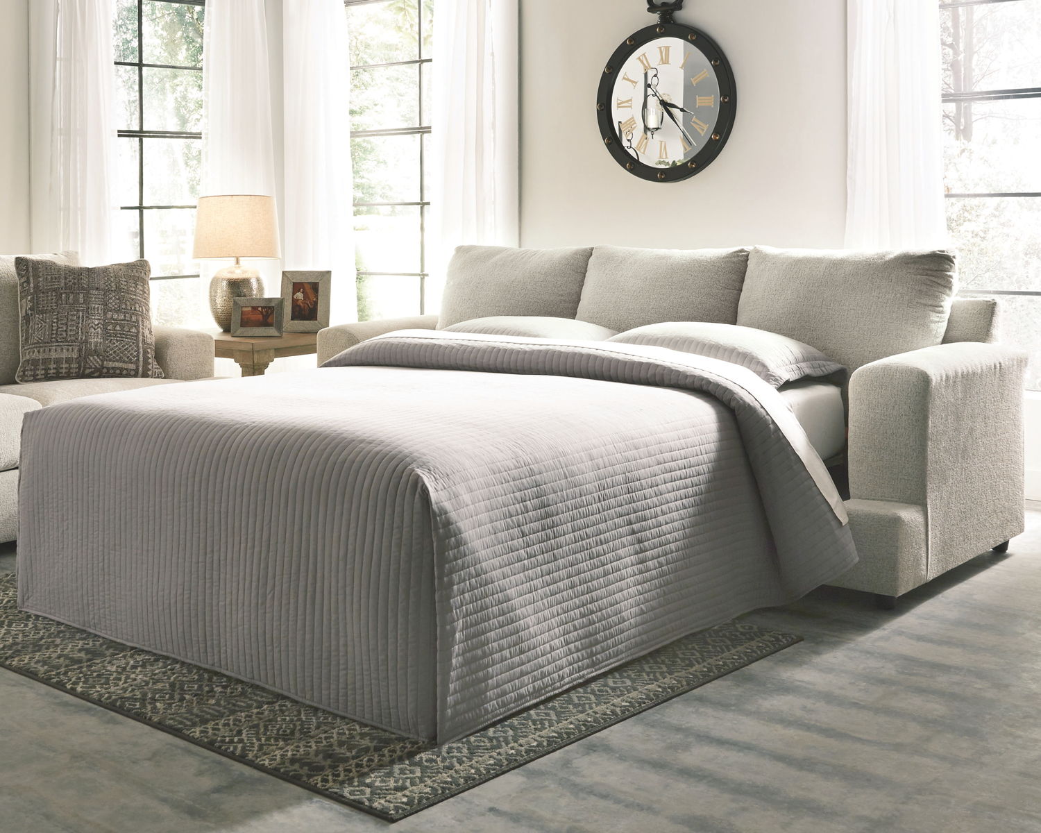 Soletren - Queen Sofa Sleeper - Stone - Image 11