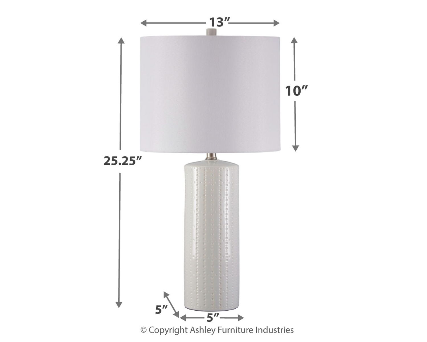 Steuben - Ceramic Table Lamp (Set of 2) - White - Image 4