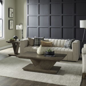 Aspen Sky - 3 Piece Table Set - Weathered Saddle Brown
