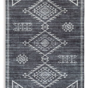 Arloman - 5' x 7' Rug - Black / Cream / Gray