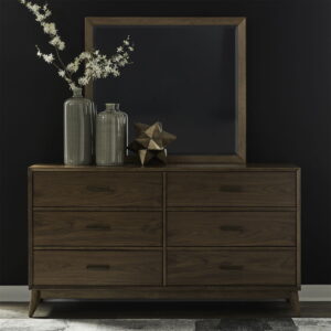 Century Modern - Dresser & Mirror - Walnut