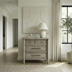 Rochelle Park - Nightstand With Charging Station - Smokey Taupe