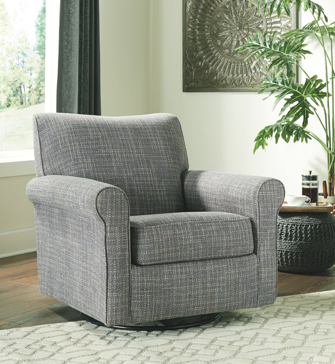 Renley - Swivel Glider Accent Chair - Image 15