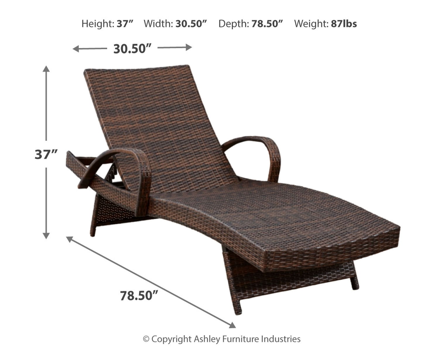 Kantana - Chaise Lounge (Set of 2) - Brown - Image 2