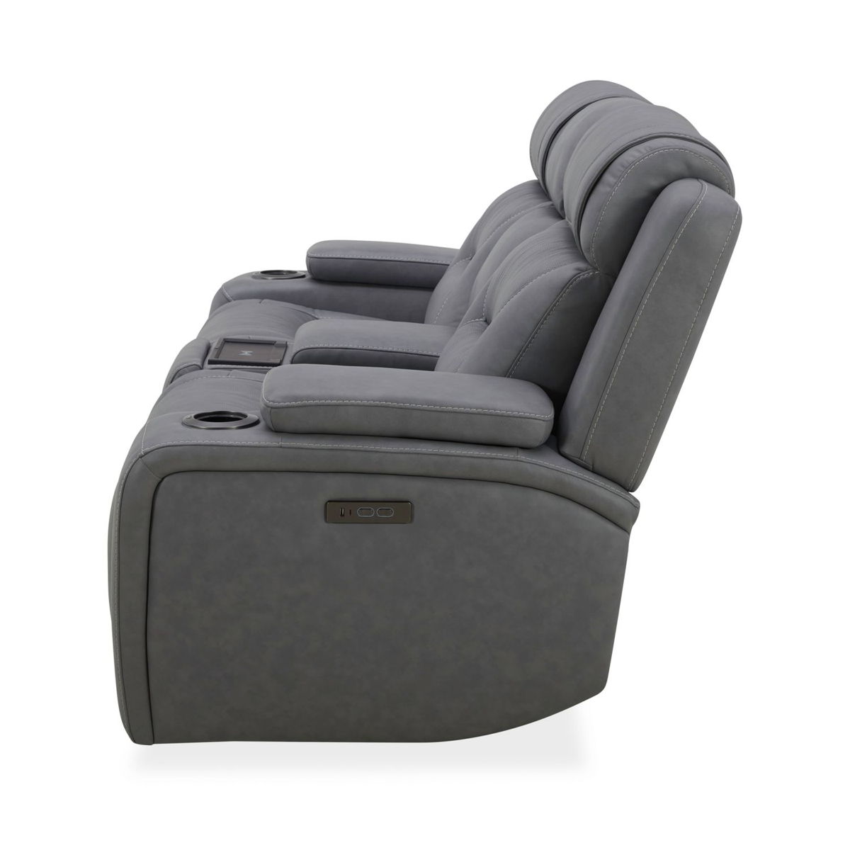 Chapman - Loveseat With Console P2 & ZG - Aline Blue Gray - Image 8