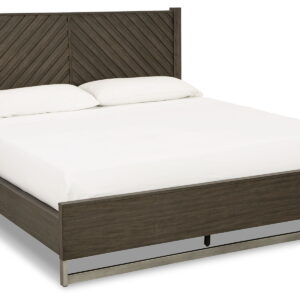 Arkenton - King Panel Bed - Grayish Brown