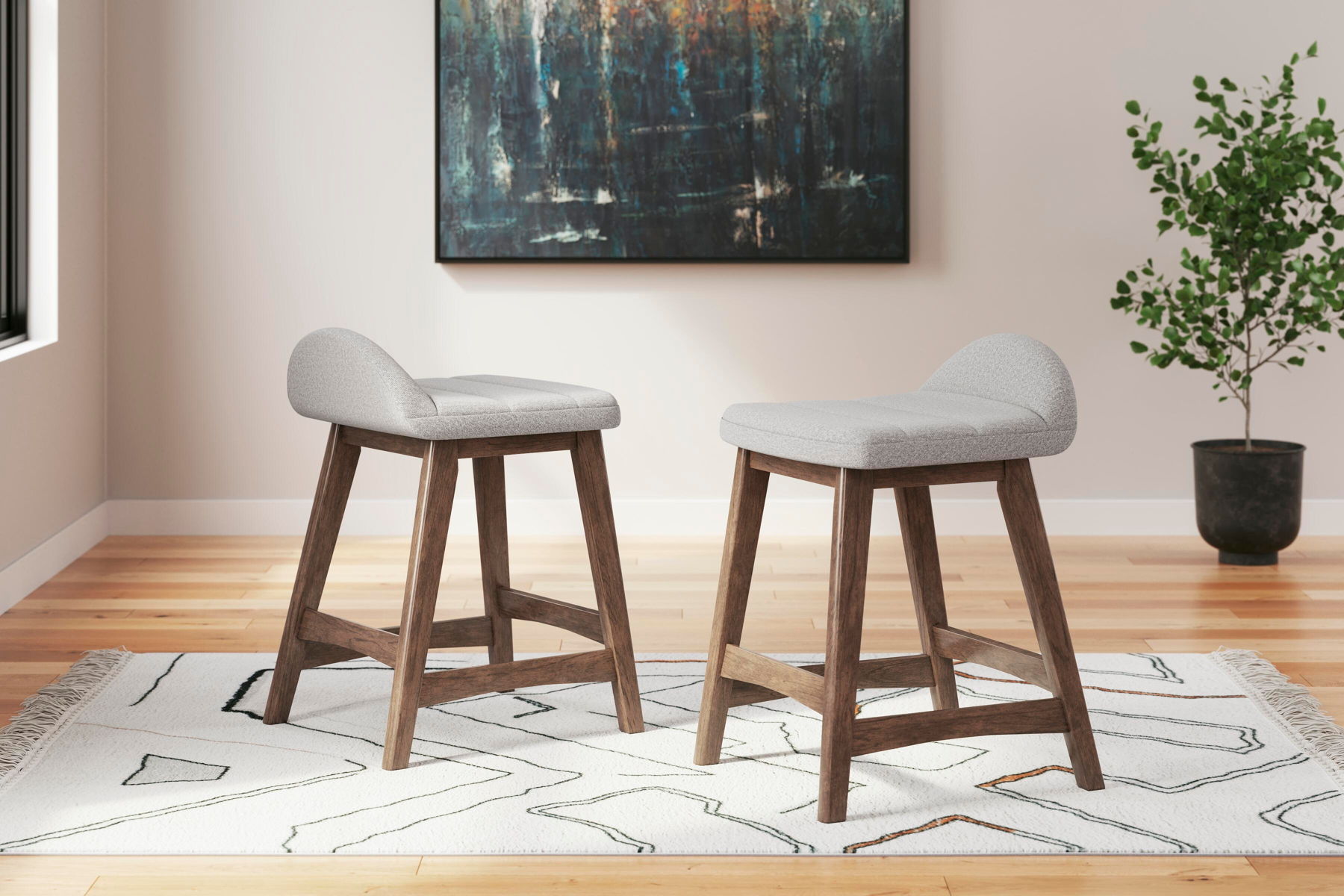 Lyncott - Upholstered Barstool (Set of 2) - Image 36