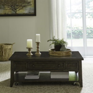 Paradise Valley - Rectangular Cocktail Table - Saddle Brown