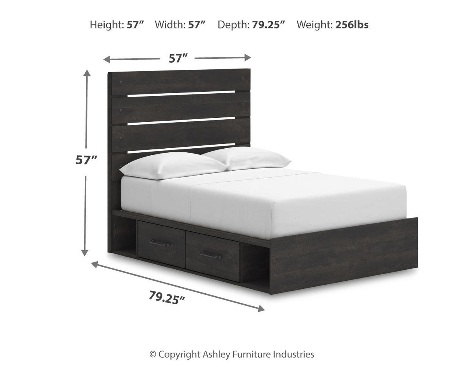 Hollivern - Panel Bed With Storage - Image 18