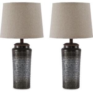 Norbert - Metal Table Lamp (Set of 2) - Gray