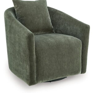 Leastow - Swivel Accent Chair - Loden