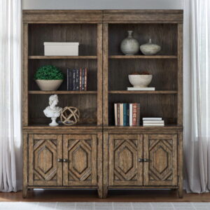 Carolina Park - Bunching Bookcase (Set of 2) - Amber Brown