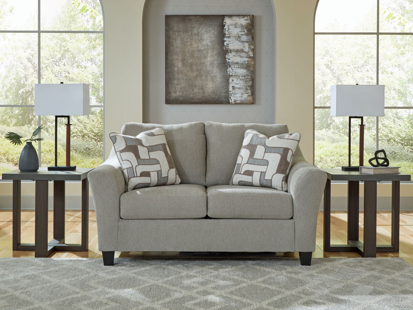 Willarae - Loveseat - Taupe - Image 3