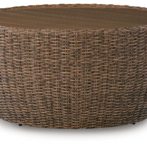 Double Point - Round Cocktail Table - Beige
