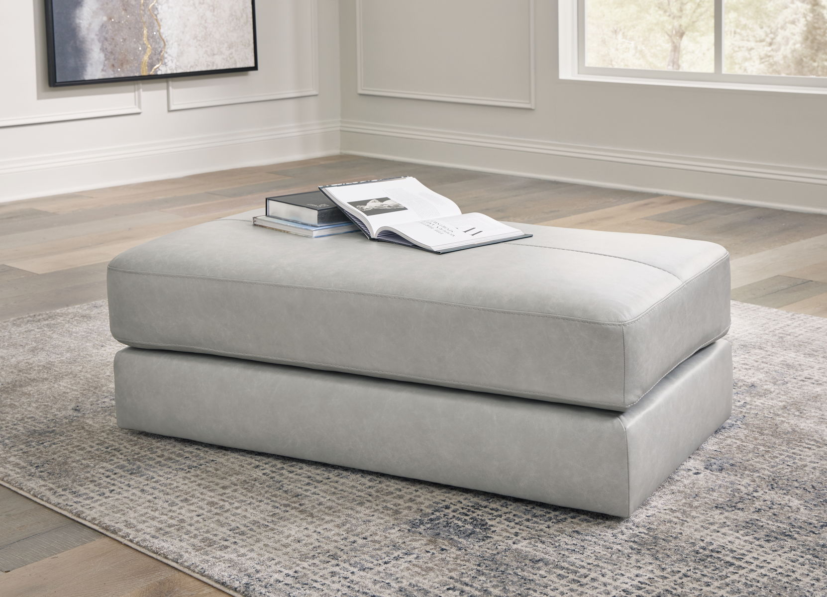 Amiata - Oversized Accent Ottoman - Glacier - Image 3