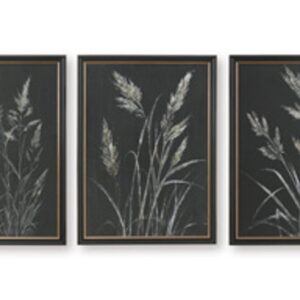 Janisburg - Wall Art Set (Set of 3) - Black / White / Brown