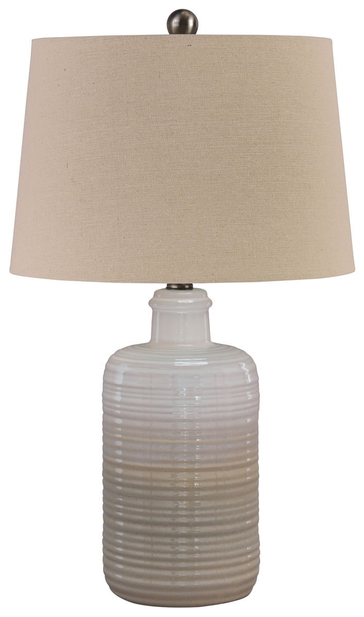 Marnina - Ceramic Table Lamp (Set of 2) - Taupe - Image 4