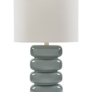 Clayard - Ceramic Table Lamp - Gray Blue