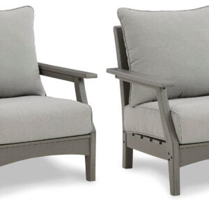 Visola - Lounge Chair w/Cushion (Set of 2) - Gray