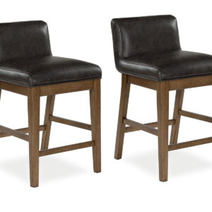 Cabalynn - Upholstered Barstool (Set of 2) - Two-tone Brown