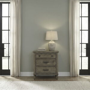 Hickory Grove - Nightstand With Charging Station - Heirloom Brown