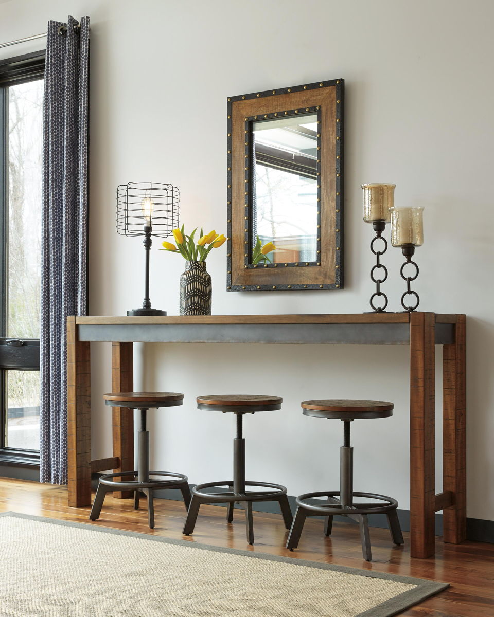 Torjin - Long Counter Table - Dark Brown - Image 5