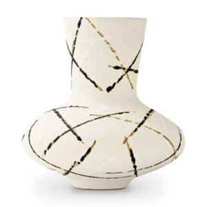 Brockford - Vase - Cream / Black / Brown