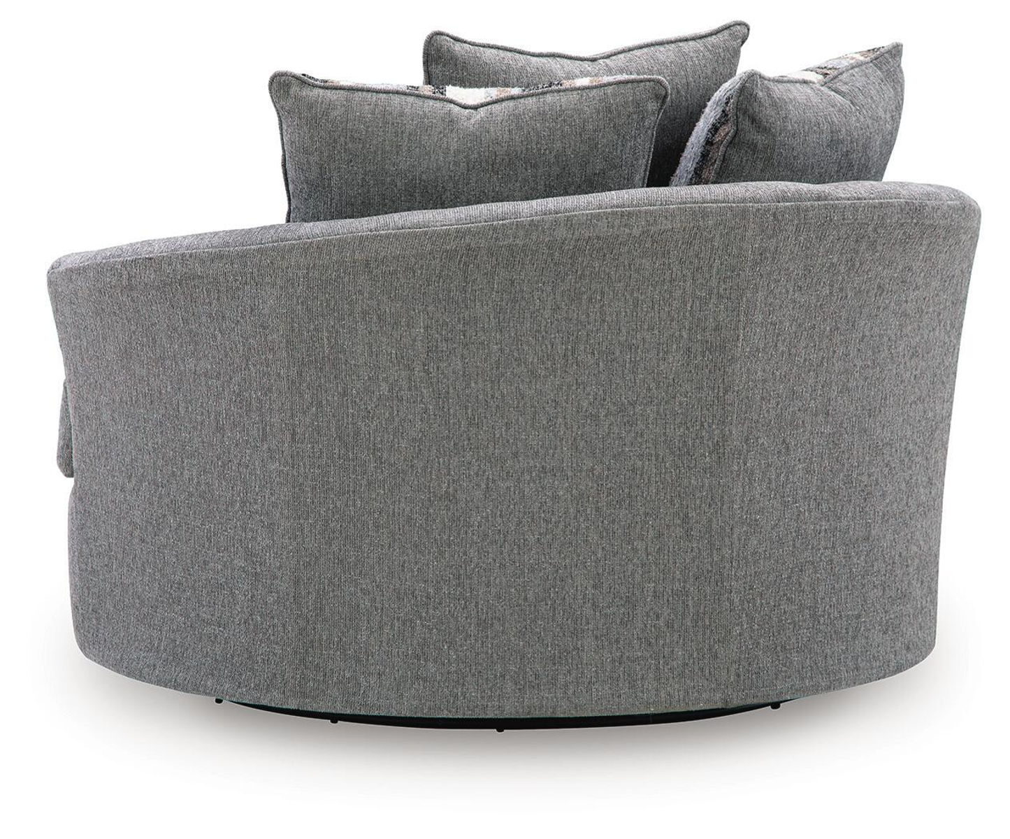 Creston Heights - Oversized Swivel Accent Chair - Smolder - Image 3