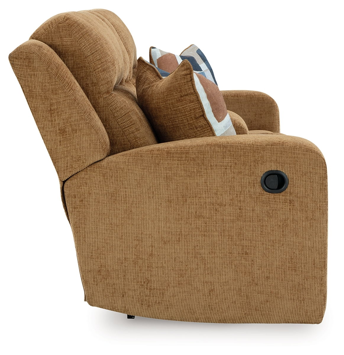 Kanlow - Dbl Reclining Loveseat With Console - Honey - Image 5