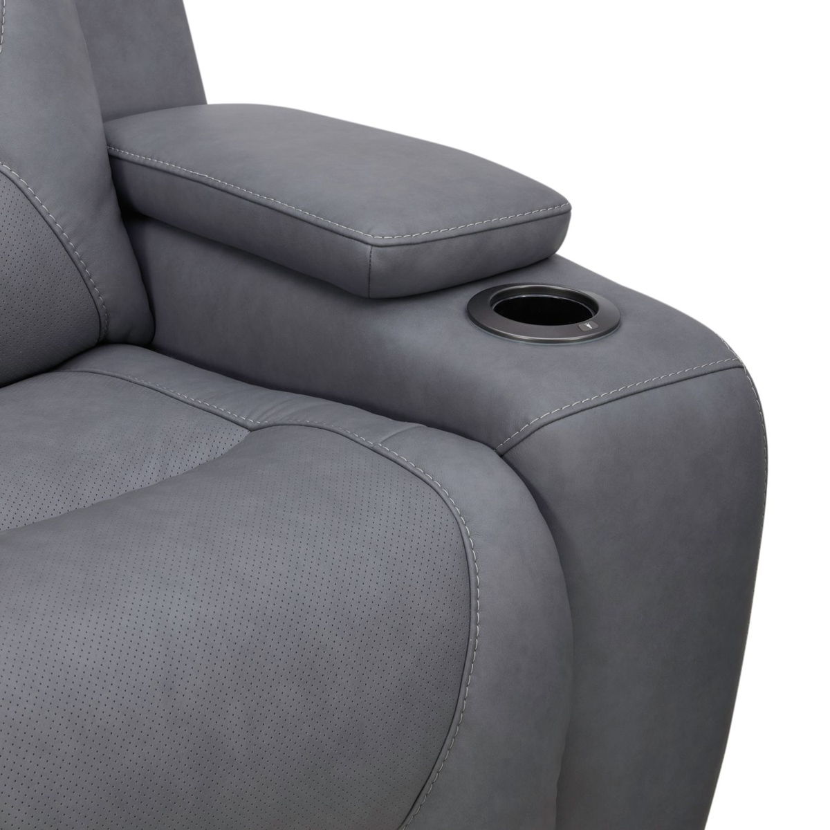 Chapman - Loveseat With Console P2 & ZG - Aline Blue Gray - Image 9
