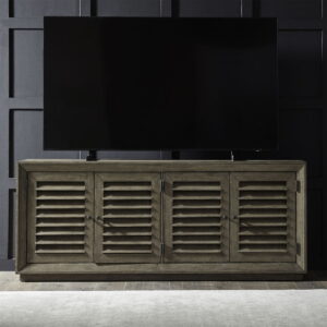 Aspen Sky - 78" TV Console - Weathered Saddle Brown