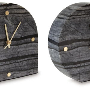 Janmour - Table Clock (Set of 2) - Black