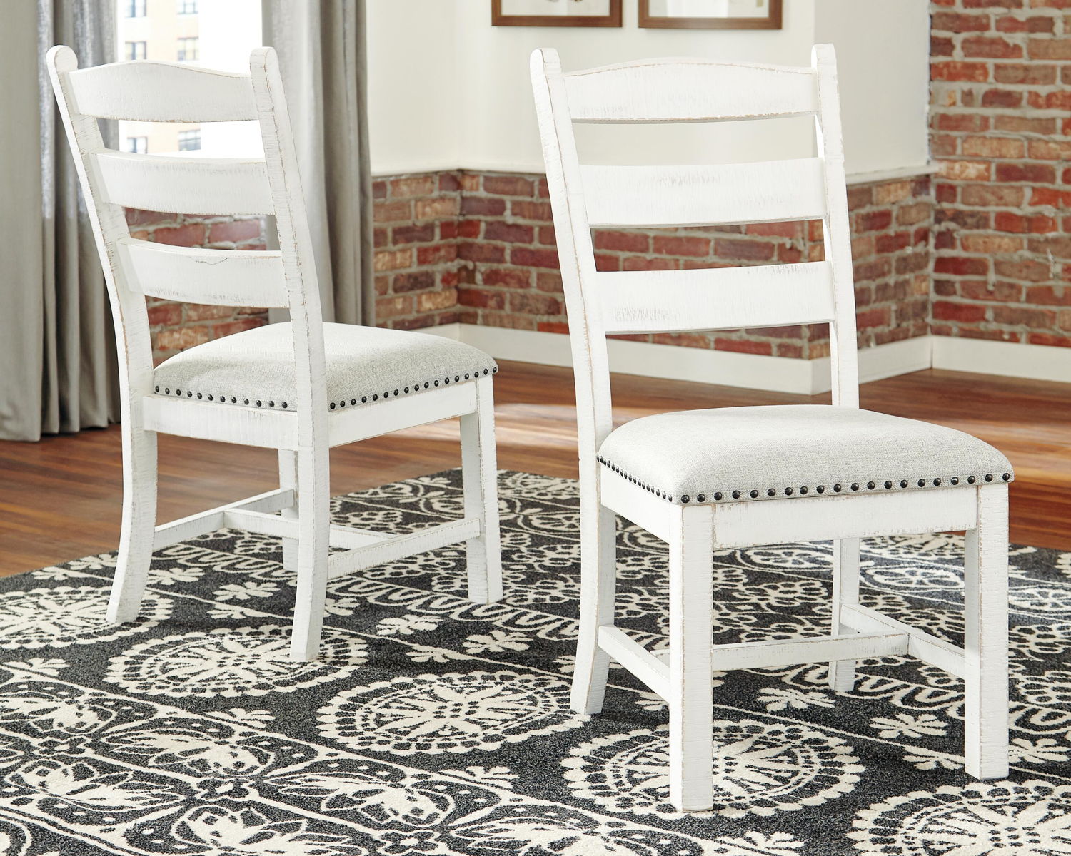 Valebeck - Dining UPH Side Chair (Set of 2) - Beige / White - Image 6