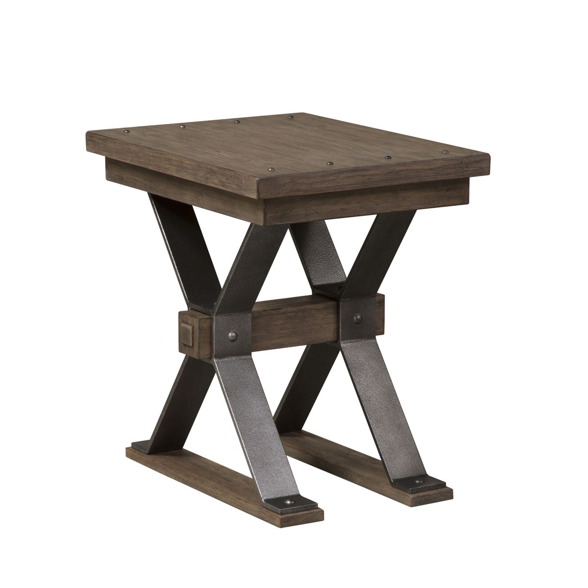 Sonoma Road - Chair Side Table - Weathered Beaten Bark - Image 7