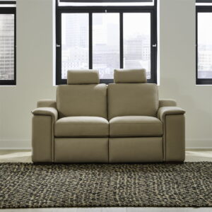 Armon - Loveseat With Power Footrest & ZG - Oslo Fawn