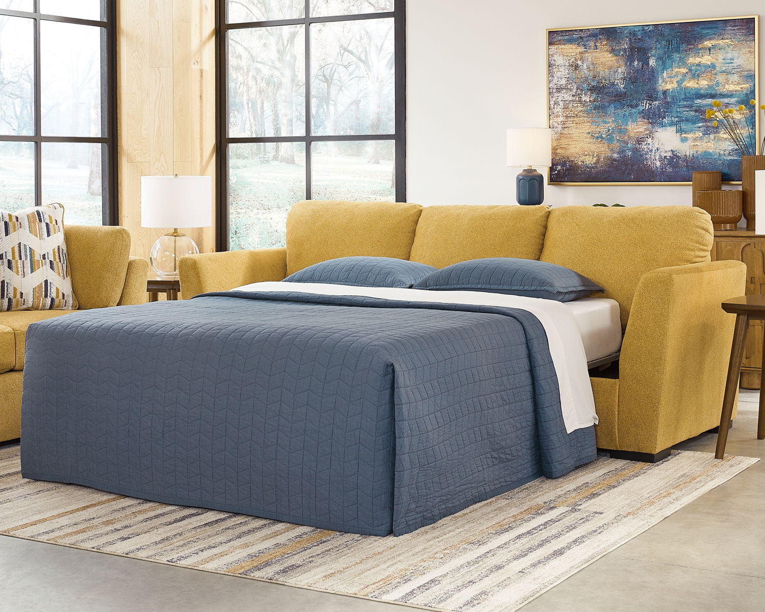 Keerwick - Queen Sofa Sleeper - Sunflower - Image 6
