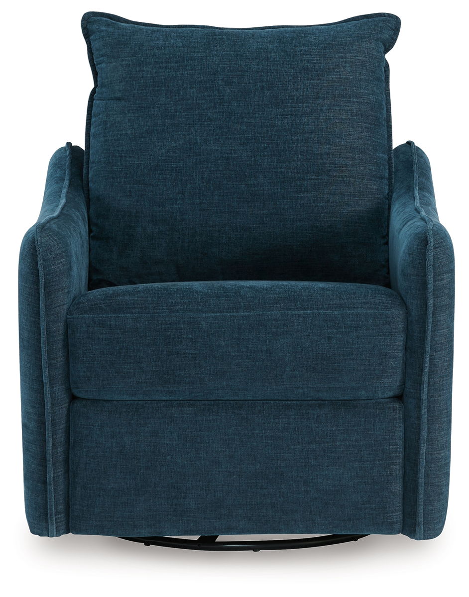 Mcburg - Swivel Power Recliner - Navy - Image 6