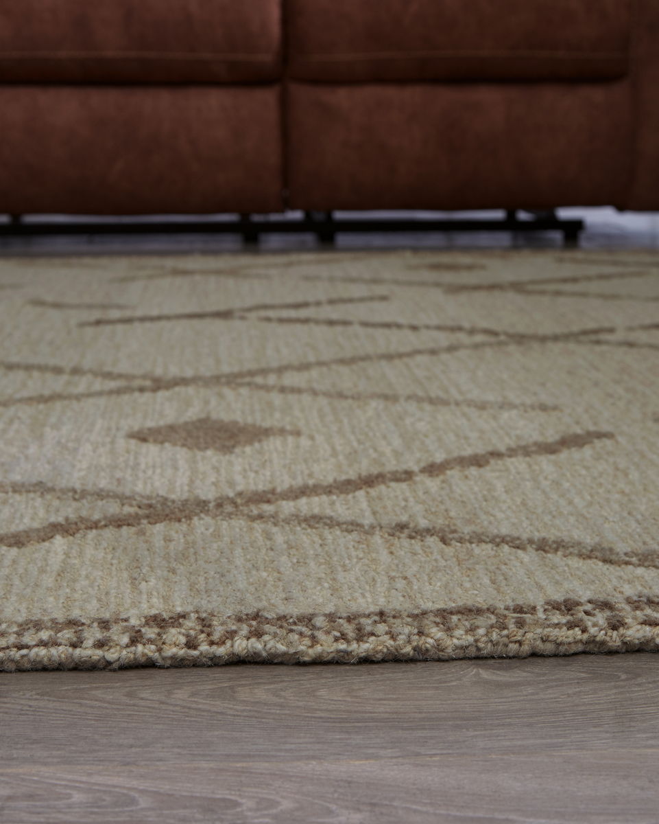 Guyford - 5' x 7' Rug - Beige / Brown - Image 5