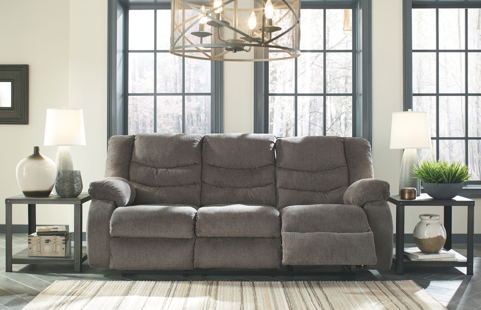 Tulen - Reclining Sofa - Gray - Image 3