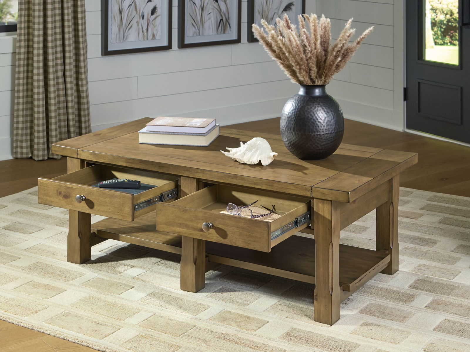 Vandenmore - Rectangular Cocktail Table - Medium Brown - Image 8